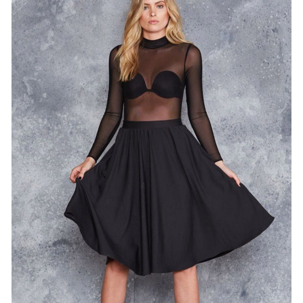 Blackmilk Class Act Pocket Midi Skirt